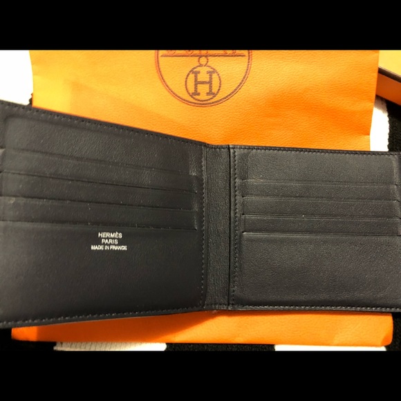 Hermes Bags Herms Mens Wallet Navy Blue Poshmark